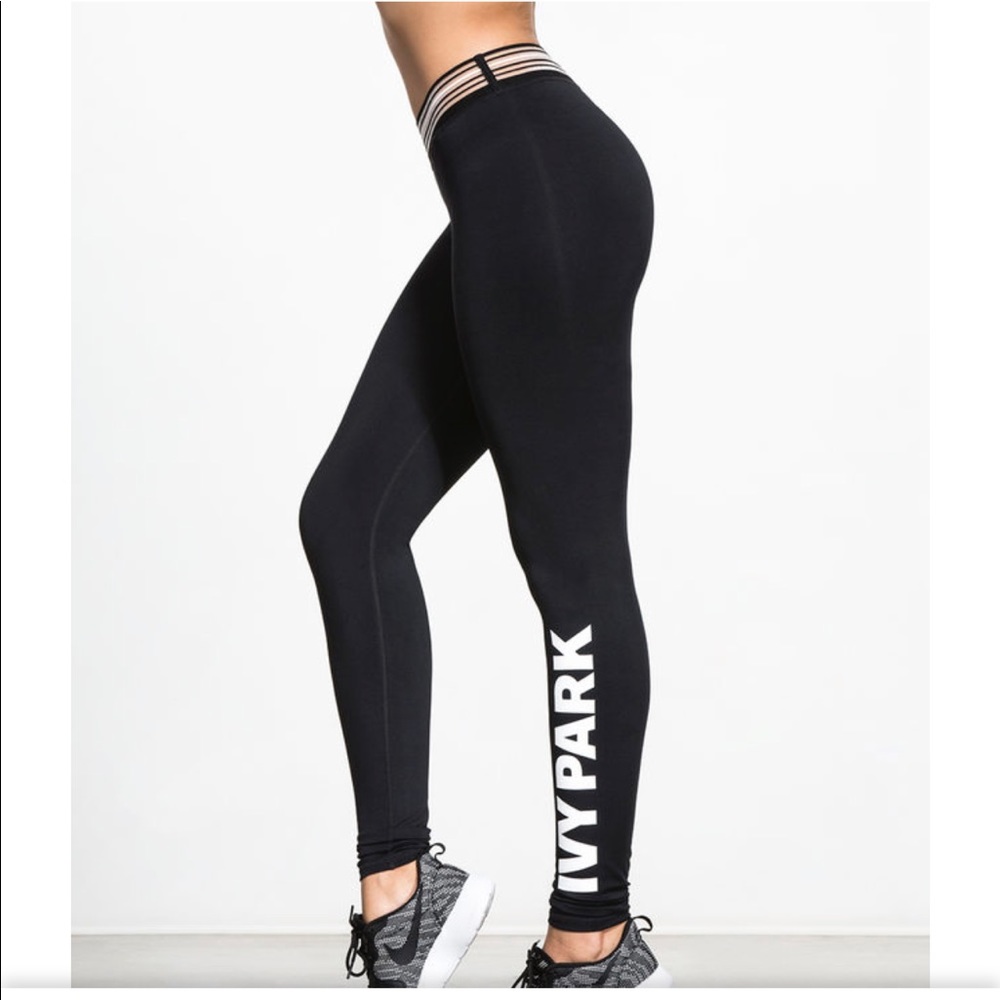 IVY PARK LOGO STRIPE YOGA LEGGINGS NWT XS&S - Picture 3 of 6